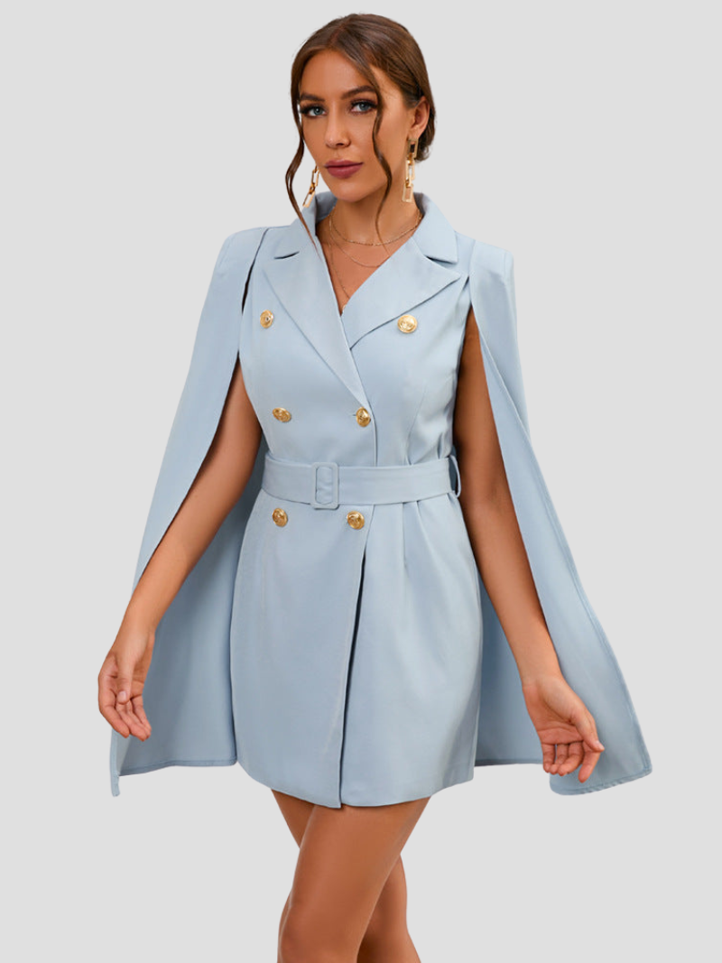 Aurora - Elegante cape blazer jurk