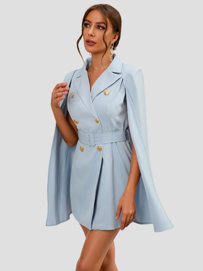 Aurora - Elegante cape blazer jurk