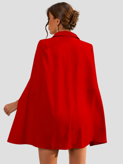 Aurora - Elegante cape blazer jurk