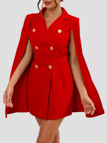 Aurora - Elegante cape blazer jurk