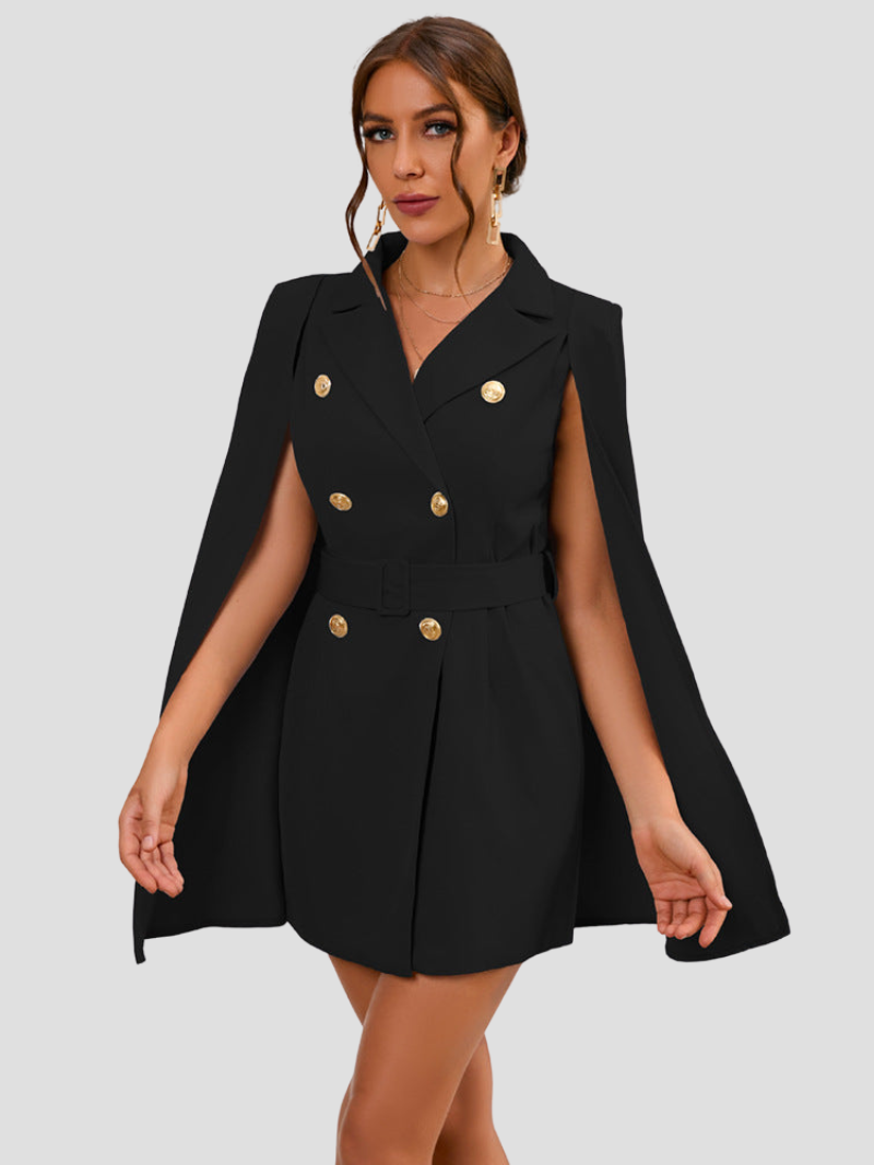 Aurora - Elegante cape blazer jurk