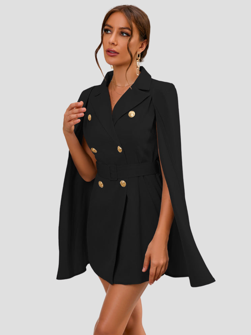 Aurora - Elegante cape blazer jurk