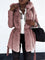 Dames Chique Winterjas met Imitatiebont en Ceintuur
