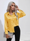 Dames Luxe Satijnen Blouse met Kraag en Knoopsluiting