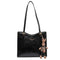 Sac à bandoulière fantaisie pour femme avec pendentif lapin et fermeture éclair