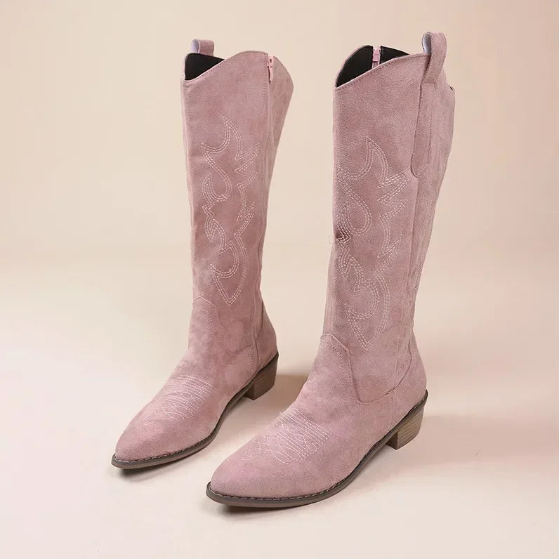 Bottes cowboy pour femmes avec motif western