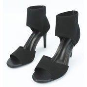 Airy Slip-Ons with Cut-Out Design and Block Heel