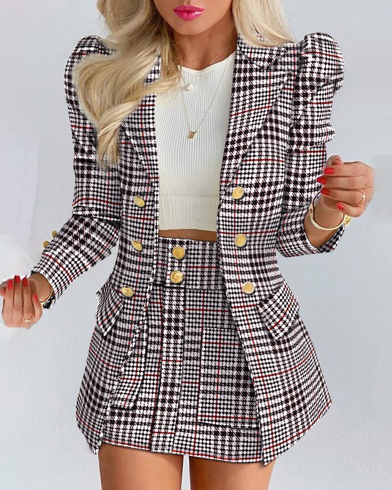 Naomi - Stijlvolle 2-delige set van blazer en rok