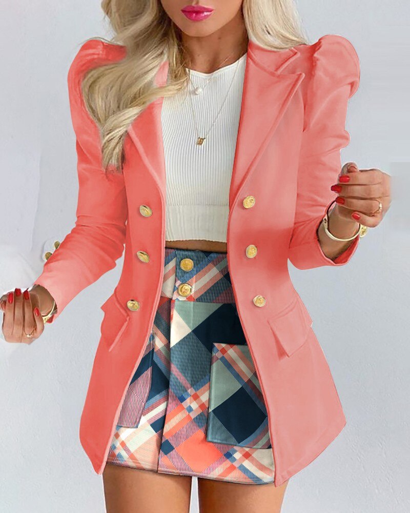 Naomi - Stijlvolle 2-delige set van blazer en rok
