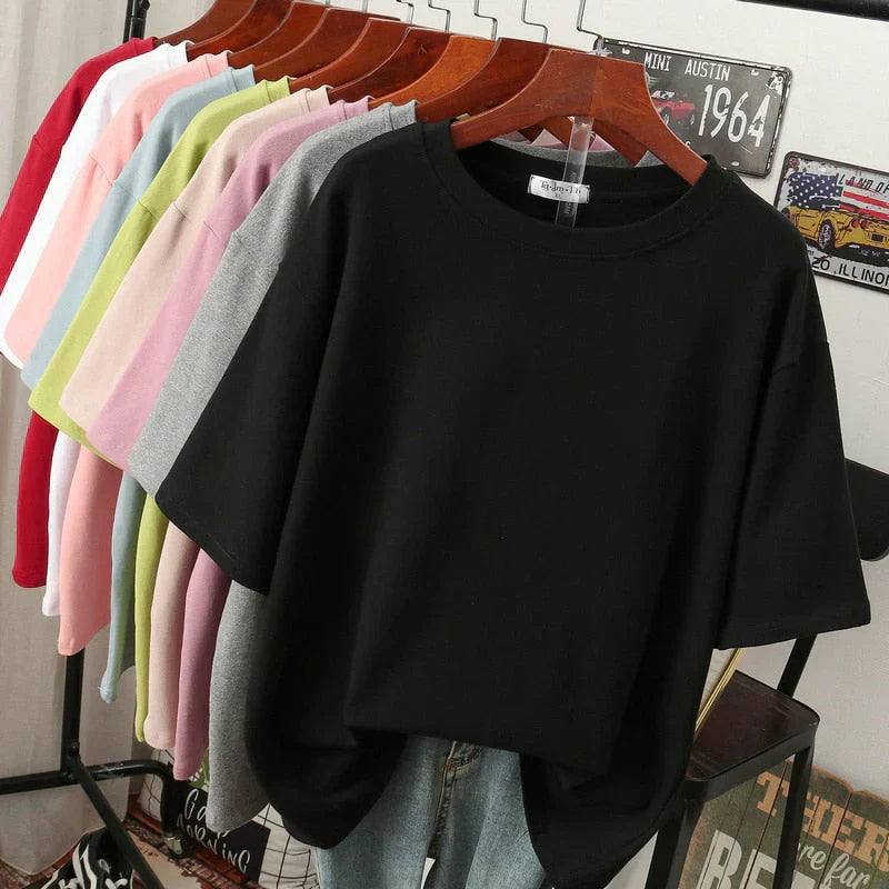 Livia-Rae - Oversized T-shirt van zachte stofmix