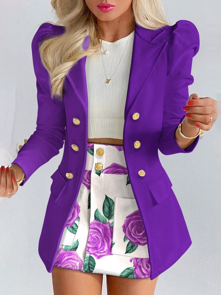 Naomi - Stijlvolle 2-delige set van blazer en rok