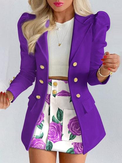 Naomi - Stijlvolle 2-delige set van blazer en rok
