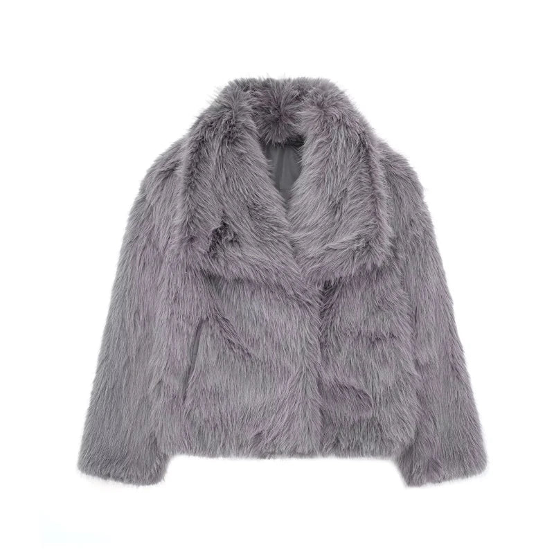 Faux Fur Luxe Zachte Winterjas Oversized Dames