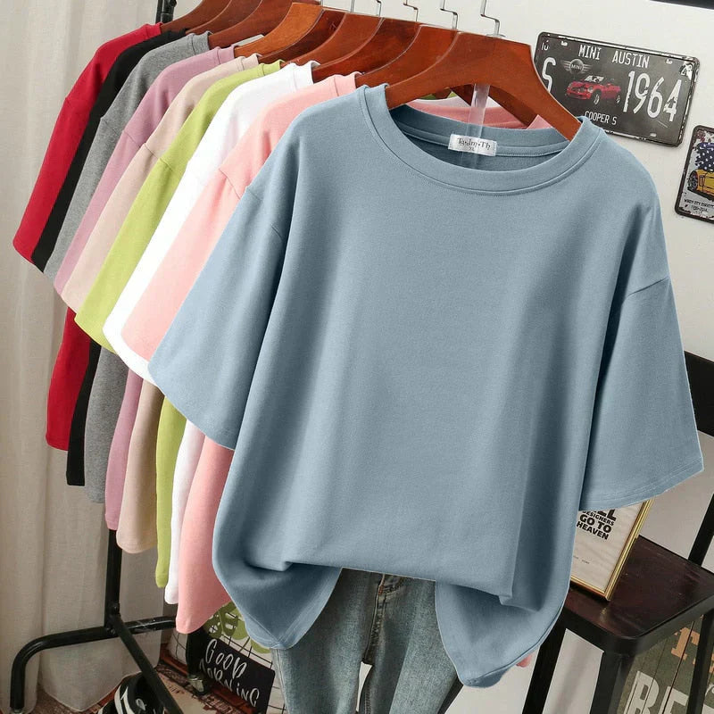 Livia-Rae - Oversized T-shirt van zachte stofmix