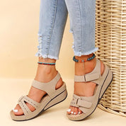 Casual Sleehak Sandalen Met Verstelbare Sluiting Voor Dames