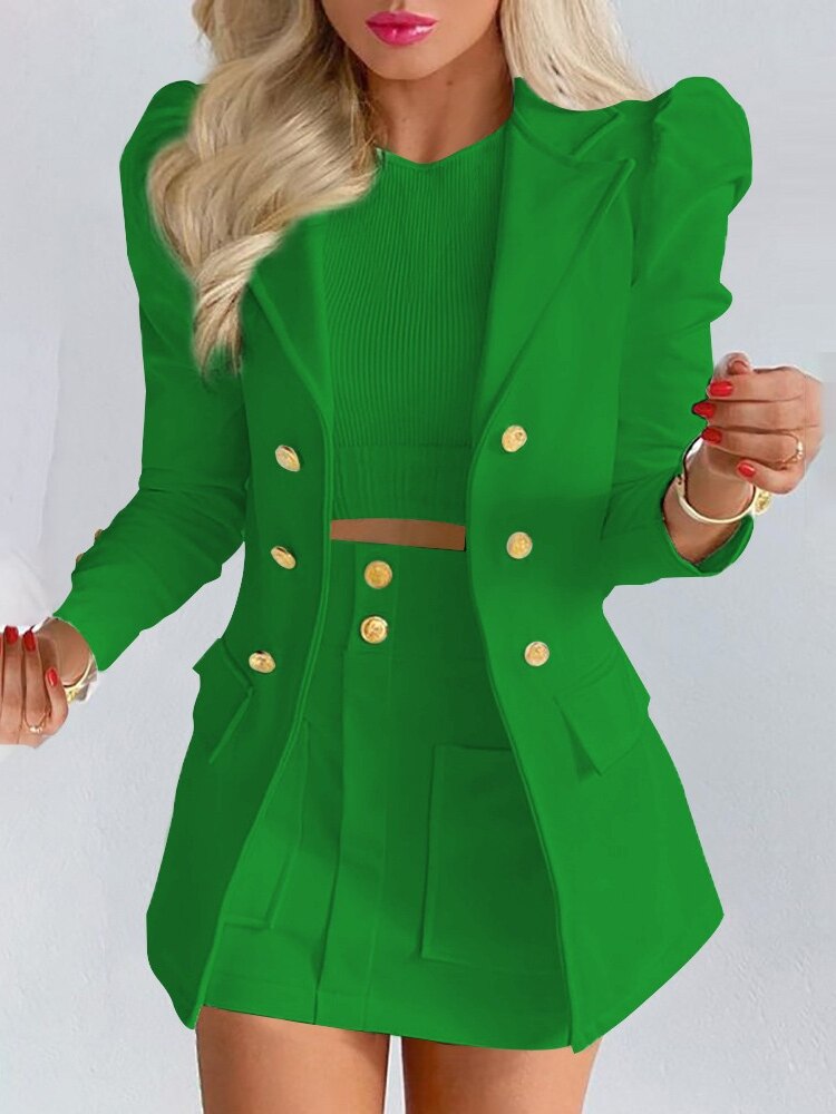 Naomi - Stijlvolle 2-delige set van blazer en rok
