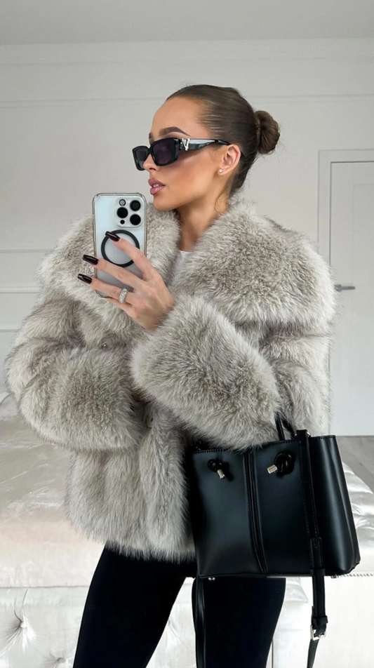 Faux Fur Luxe Zachte Winterjas Oversized Dames