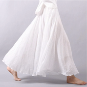 Elegant Airy Maxi Skirt with Flowy A-Line Fit