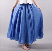 Elegant Airy Maxi Skirt with Flowy A-Line Fit