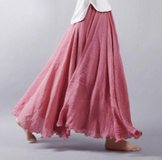 Elegant Airy Maxi Skirt with Flowy A-Line Fit