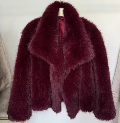 Faux fur Winterjas voor Vrouwen Zacht en Warm