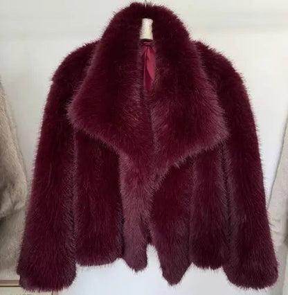 Faux fur Winterjas voor Vrouwen Zacht en Warm