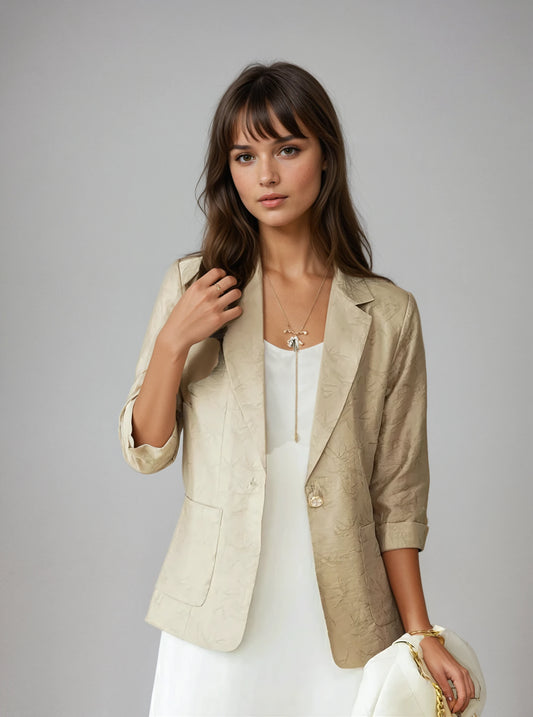 Jinte - Blazer met driekwart mouwen