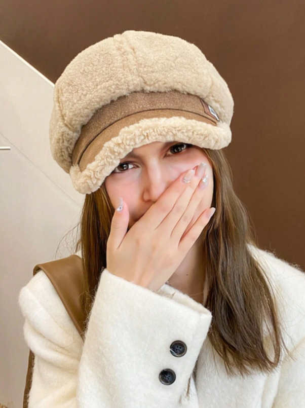Warme Gebreide Kabelpatroon Wintermuts Voor Vrouwen