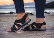 Luchtige Sandalen Met Klittenbandsluiting En Zachte Zool Voor Dames
