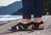 Luchtige Sandalen Met Klittenbandsluiting En Zachte Zool Voor Dames