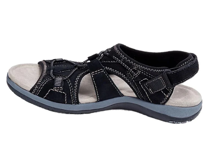 Luchtige Sandalen Met Klittenbandsluiting En Zachte Zool Voor Dames