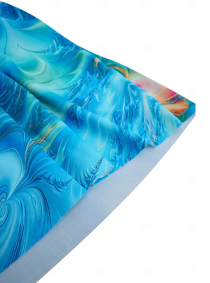 Stijlvolle Tankini Met Print En Brede Tailleband Voor Dames