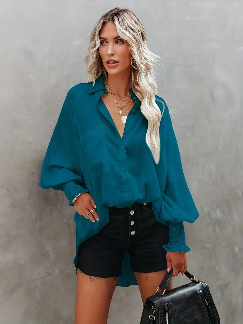 Beaudine - Luchtige oversized blouse