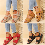 Casual Sleehak Sandalen Met Verstelbare Sluiting Voor Dames
