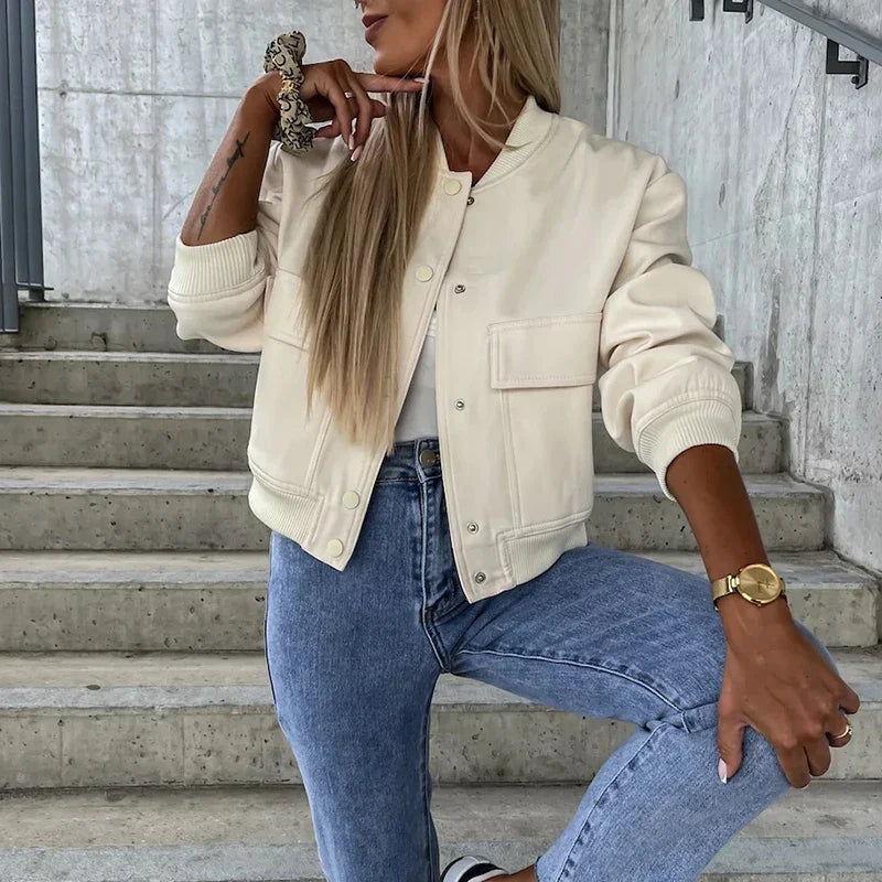 Veste Bomber Femme avec Style Décontracté et Confort