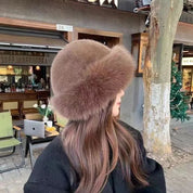 Women's Warm Chic Winter Hat with Soft Faux Fur Trim