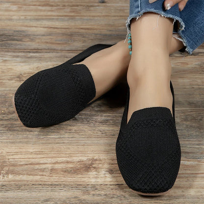 Jaël - Slip-On loafers met ademend gebreid design