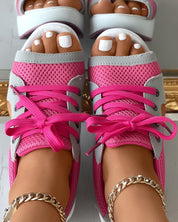 Trendy Sandalen Met Veters En Dikke Zool Voor Dames