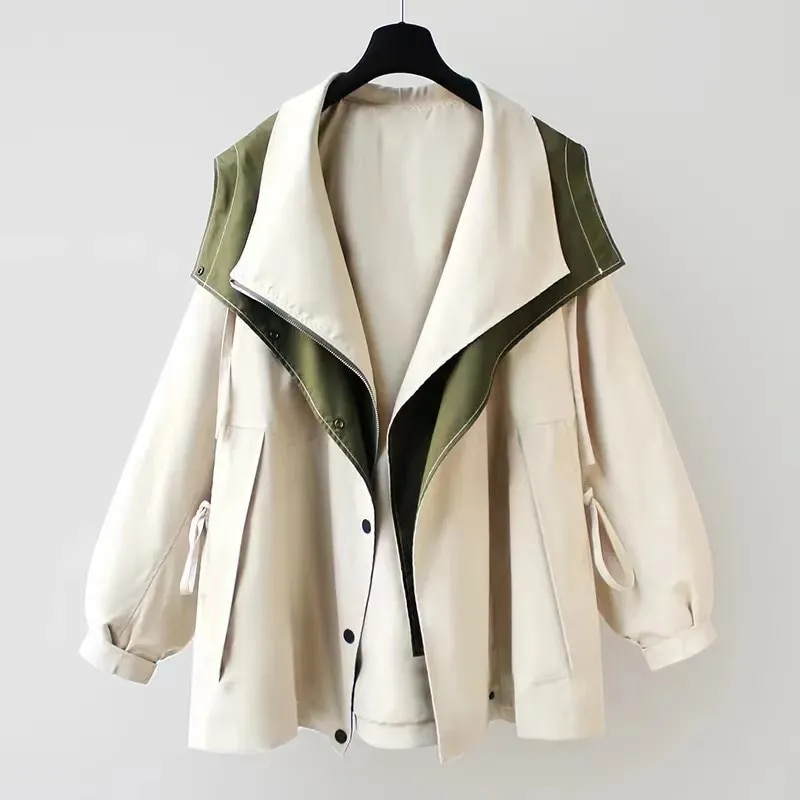 Lightweight Windbreaker with Hood for Women