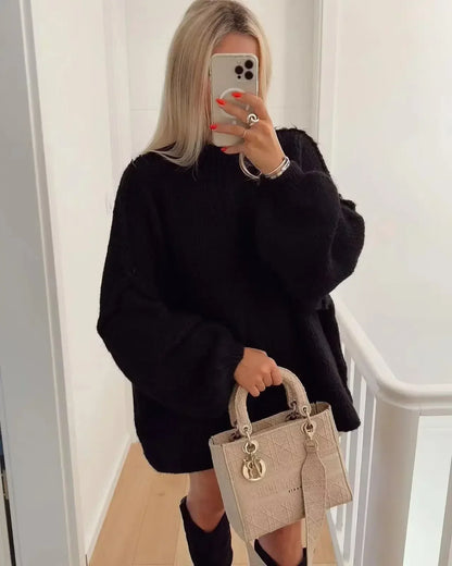 Oversized Gebreide Damestrui voor de Winter