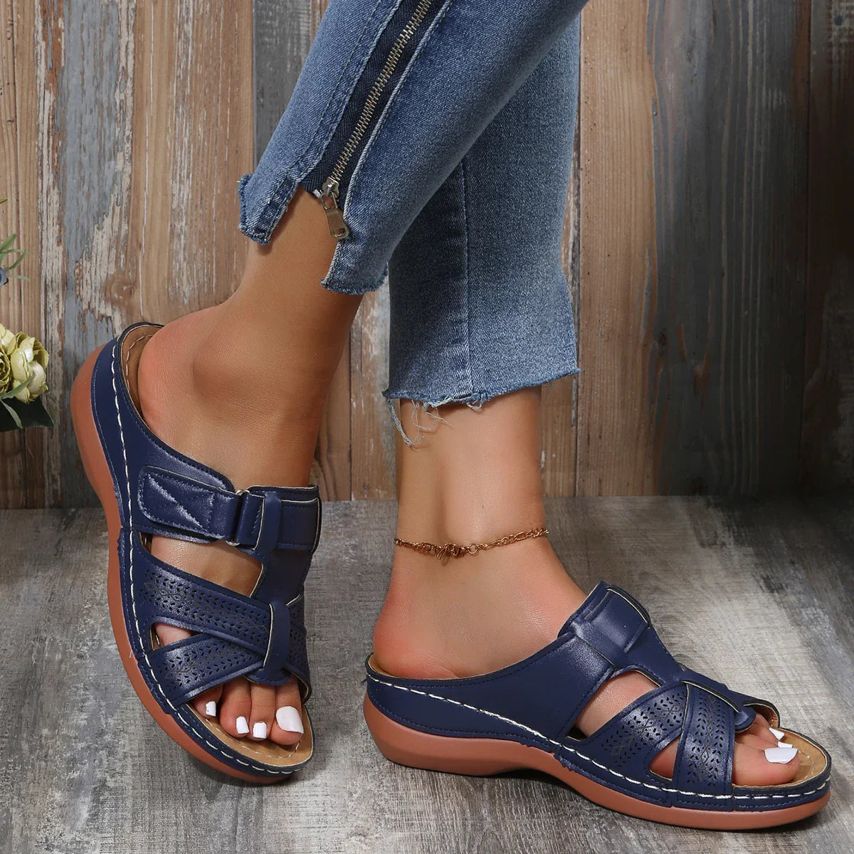 Orthopedische Sandalen Met Verstelbare Bandjes Voor Dames