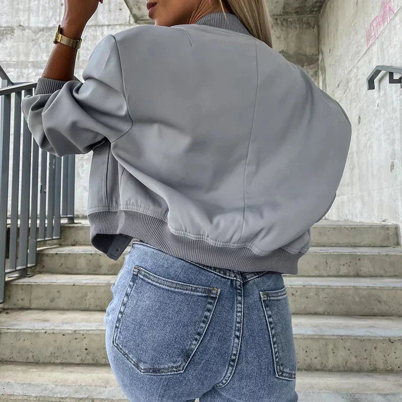 Veste Bomber Femme avec Style Décontracté et Confort