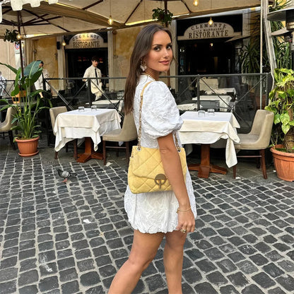 Gwen - Elegante witte mini jurk