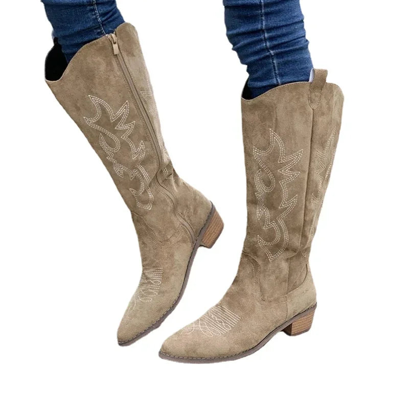 Bottes cowboy pour femmes avec motif western