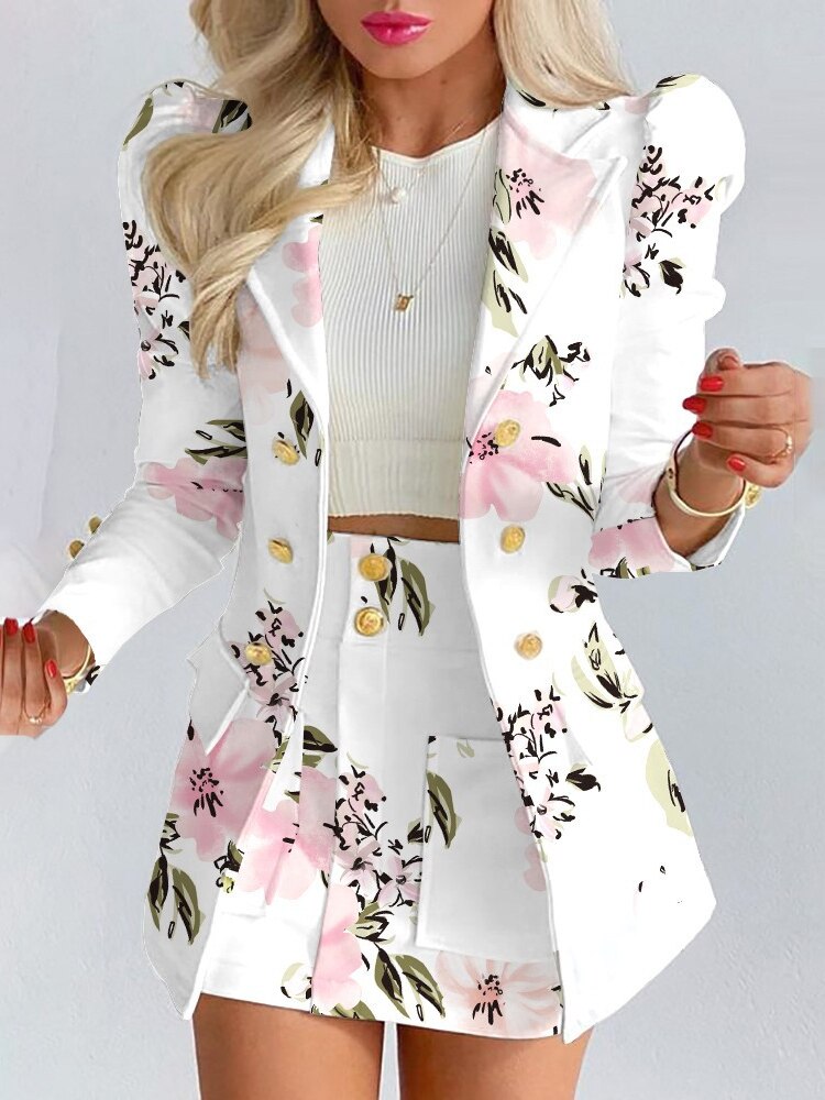 Naomi - Stijlvolle 2-delige set van blazer en rok