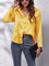 Dames Chique Satijnen Blouse met Knoopsluiting en Lange Mouwen