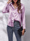 Dames Chique Satijnen Blouse met Knoopsluiting en Lange Mouwen