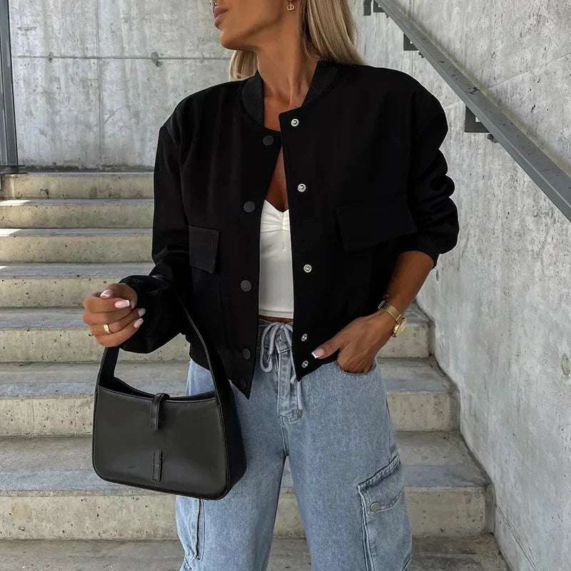 Veste Bomber Femme avec Style Décontracté et Confort