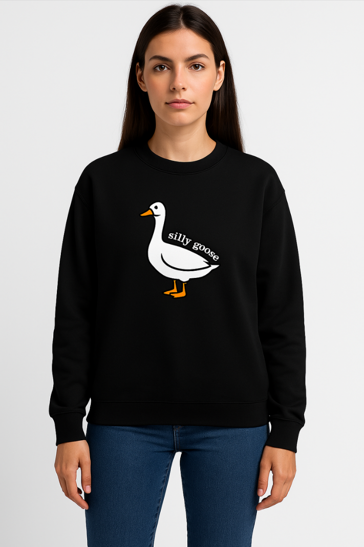 Malou - Sweter Silly Goose o luźnym kroju