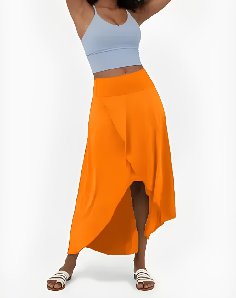 Maxi Wikkelrok Voor Dames Met Hoge Taille En Split